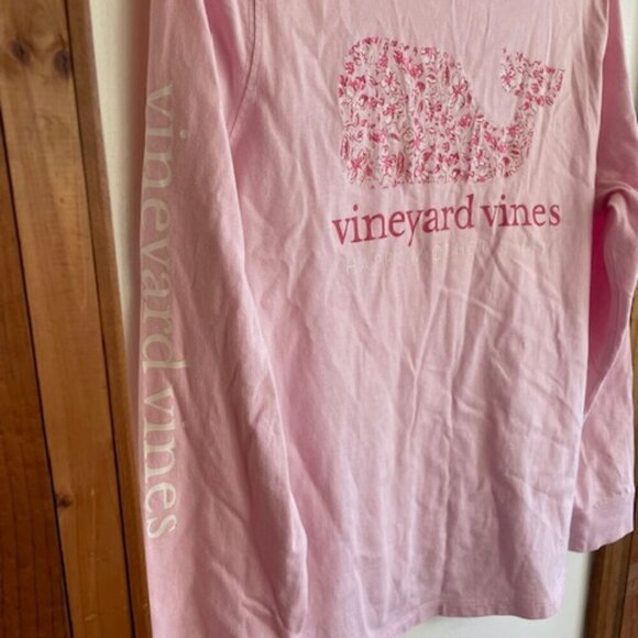 VINEYARD VINES Happy Mother’s Day Whale Filled Pink Long Sleeve T Shirt … - Picture 8 of 14